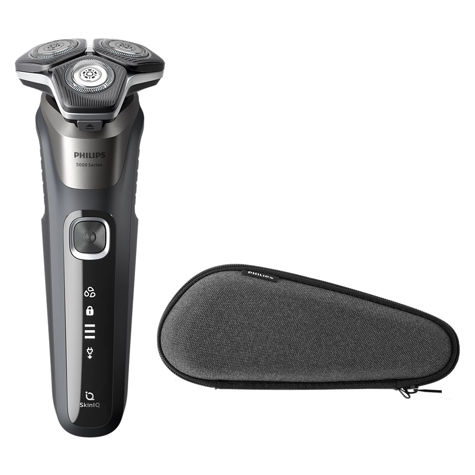 Philips - Shaver - S5887/30 - Operating time (max) 60 min - Wet & Dry - Lithium Ion - Charcoal Gray