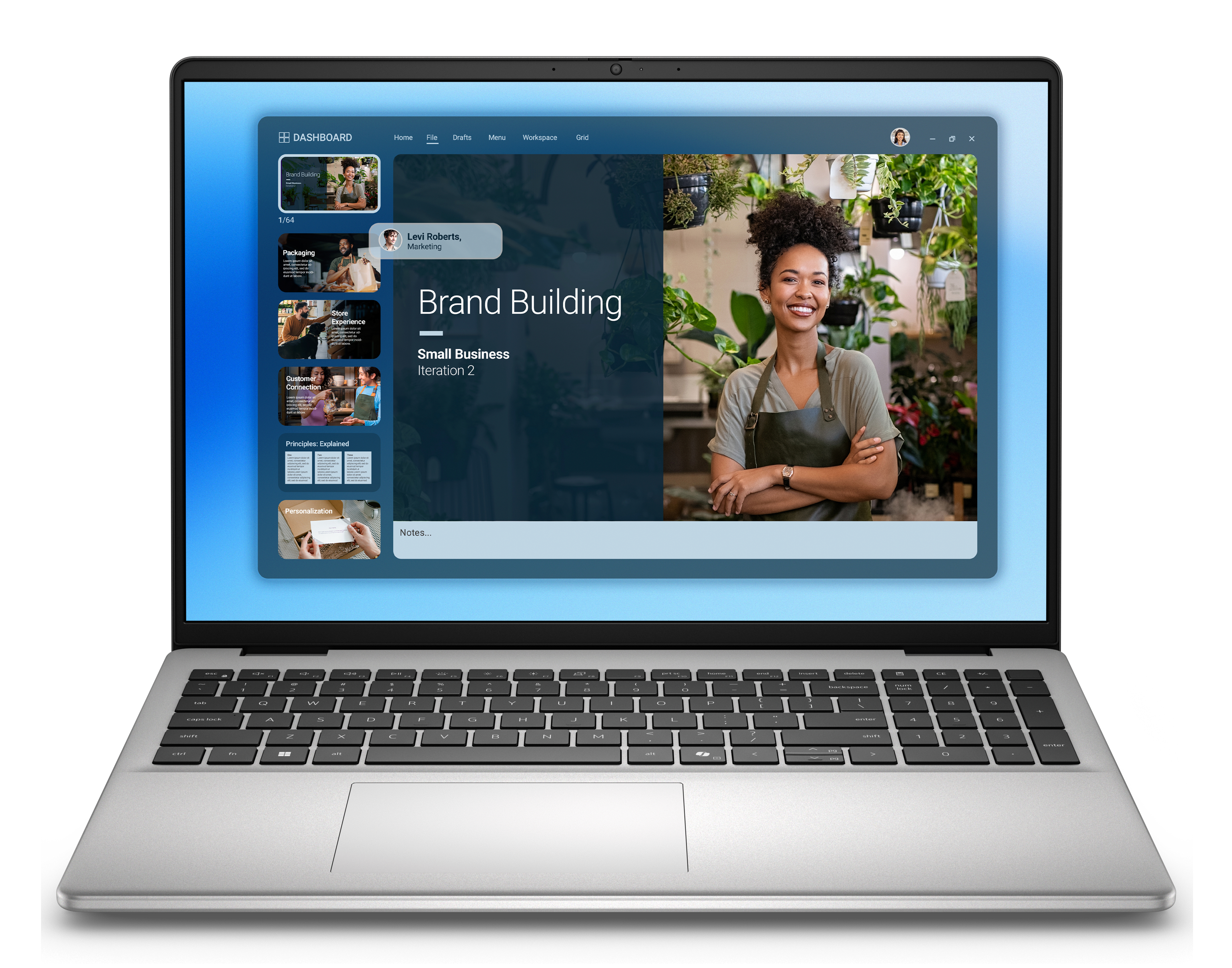 Dell 16 DC16251 - Platinum Silver - 16 " - FHD+ - 1920 x 1200 pixels - Anti-glare - Intel Core 7 - 150U - 16 GB - DDR5 - Solid-state drive capacity 1000 GB - NVIDIA GeForce MX570A - GDDR6 - 2 GB - Windows 11 Pro - 802.11ax - Keyboard language English - Ke