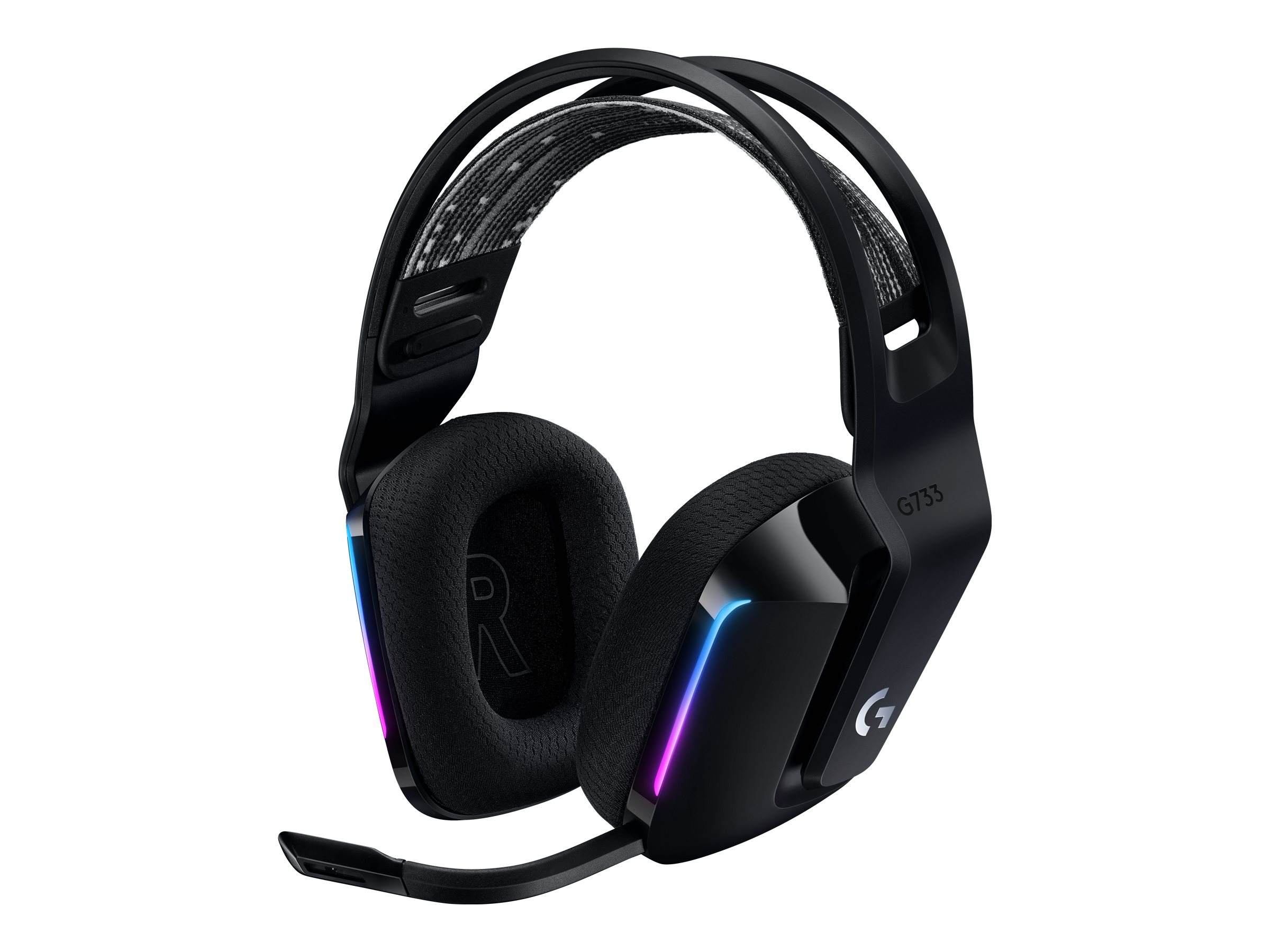 Logitech - Gaming Headset - G G733 - Wireless - Over-Ear - Noise canceling - Wireless - Black