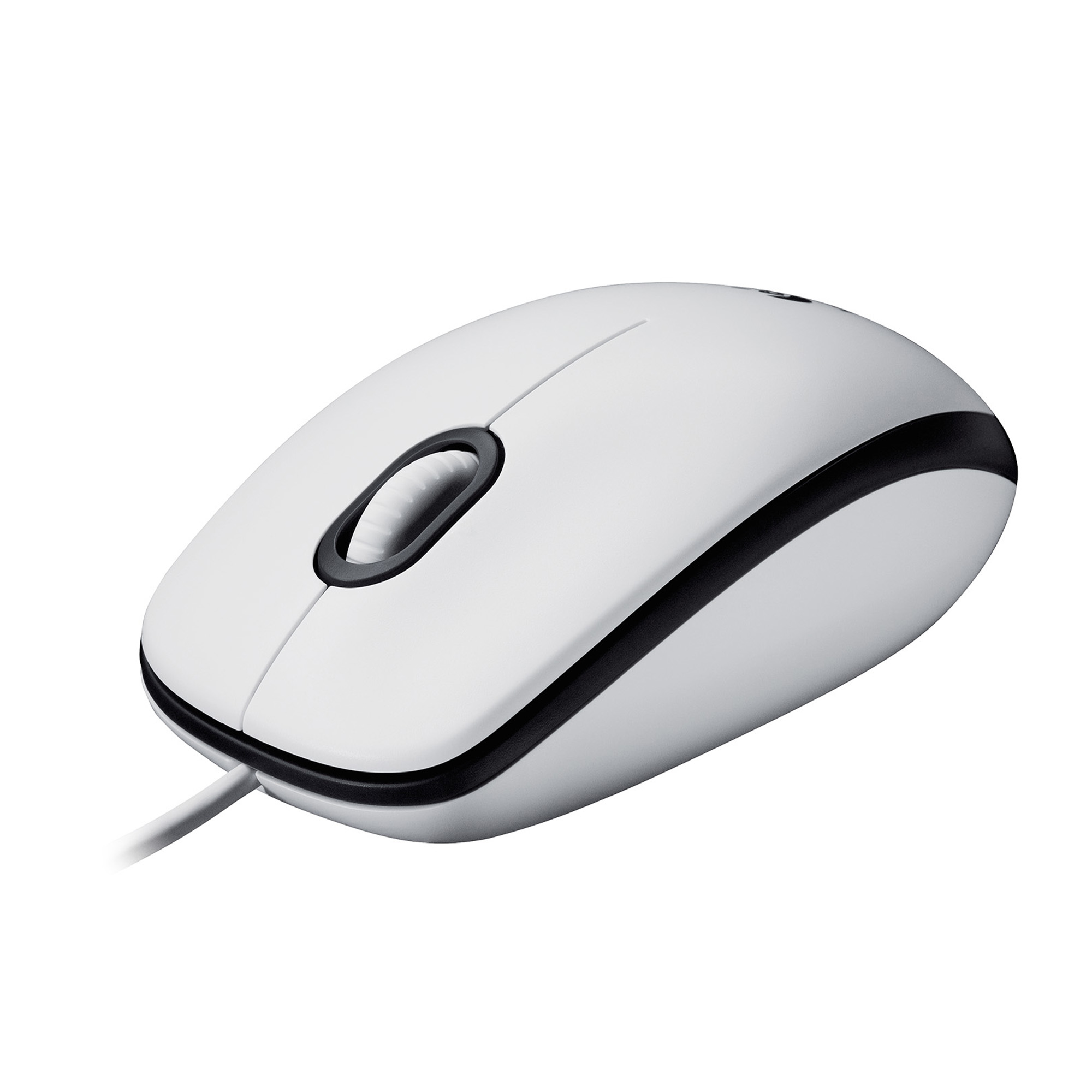 Logitech - Mouse - M100 - Wired - USB-A - White