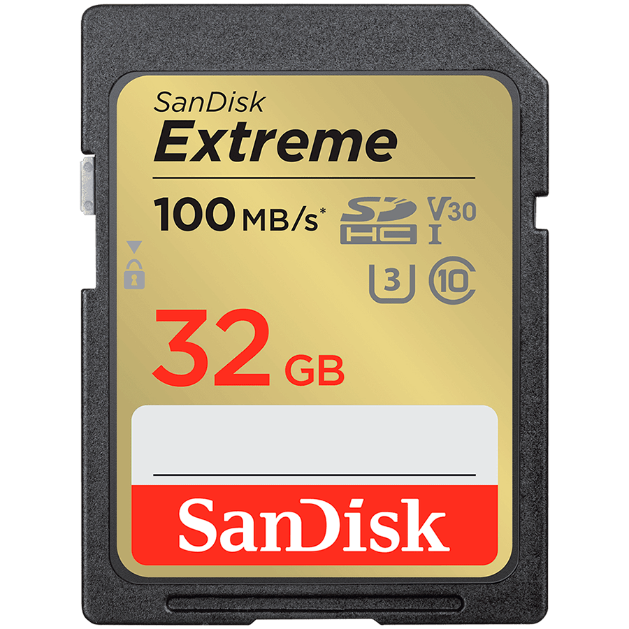 SANDISK Extreme PLUS 32GB SDHC Memory Card + 2 years RescuePRO Deluxe up to 100MB/s & 60MB/s Read/Write speeds, UHS-I, Class 10, U3, V30