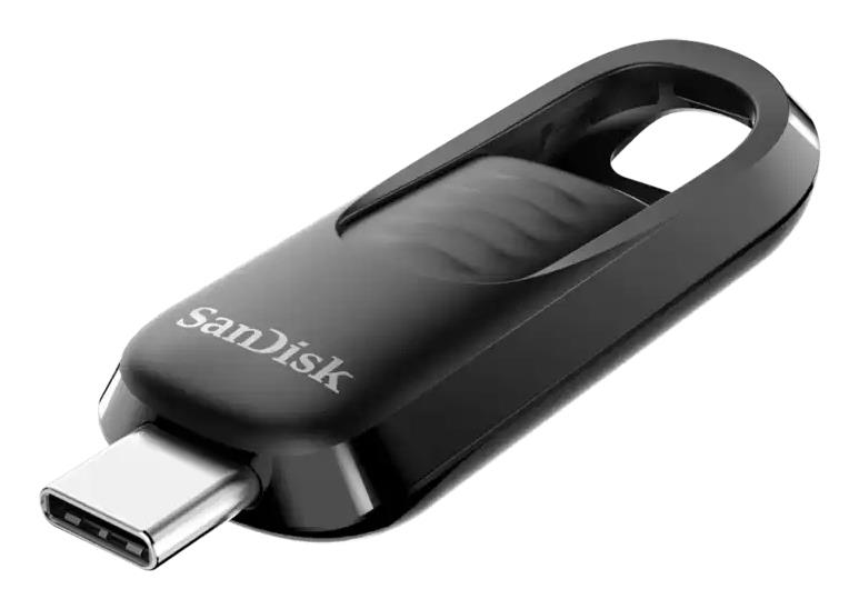 SANDISK Ultra Slider USB Type-C Flash Drive, 32GB USB 3.2 Gen 1 Performance with a Retractable Connector