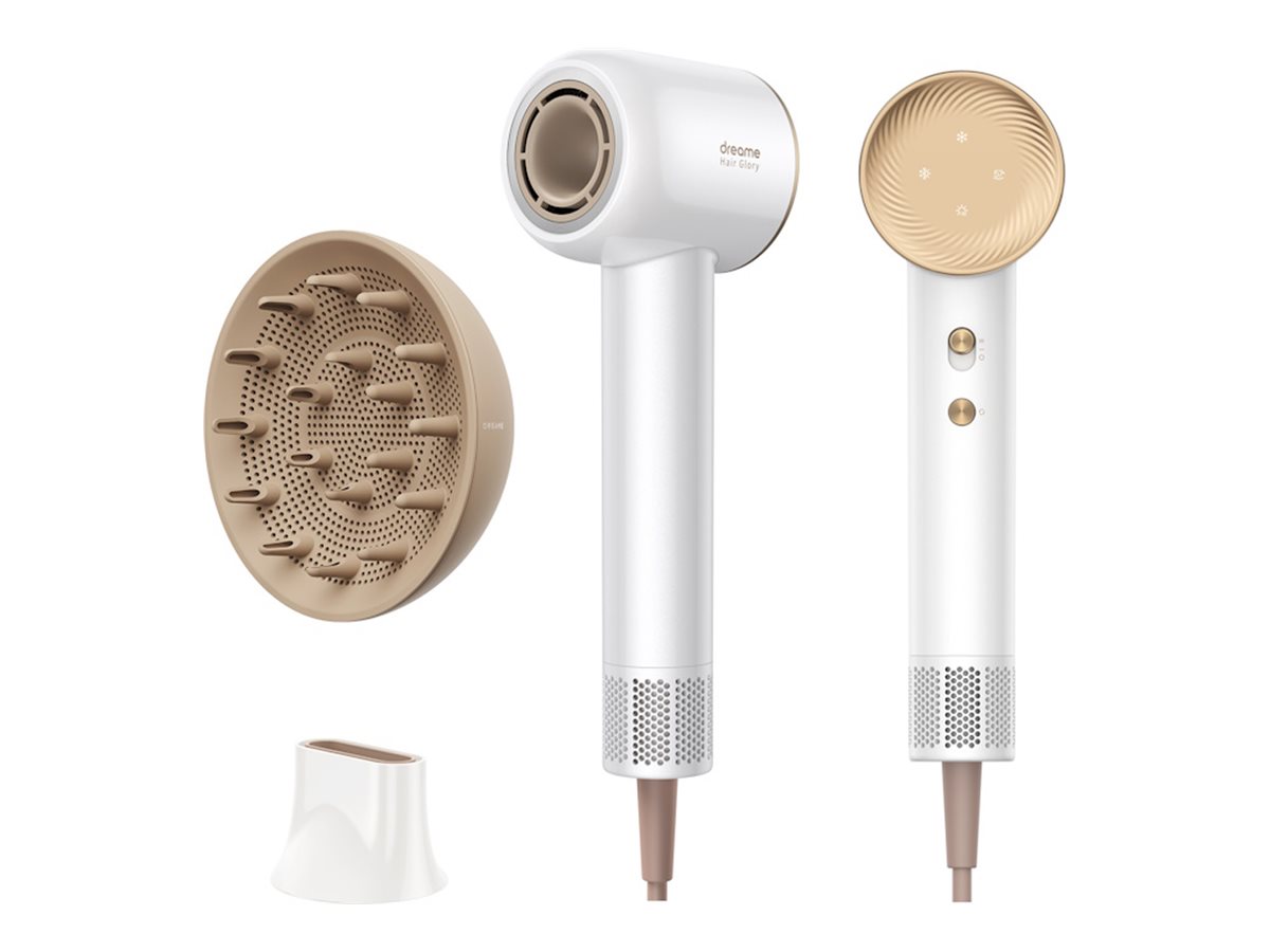 Dreame - Hair dryer - AHD6A-WH Glory - 1600 W - Number of temperature settings 4 - Diffuser nozzle - White