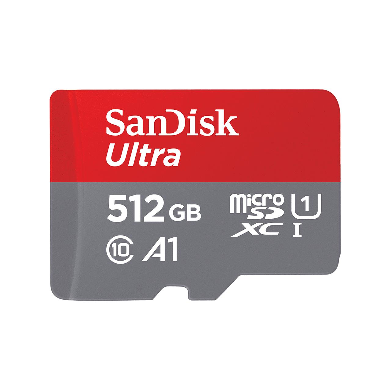 SANDISK Ultra microSDXC 512GB + SD Adapter 100MB/s Class 10 UHS-I- Tablet Packaging