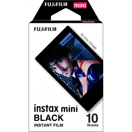 Fujifilm - Instax Mini - BLACK FRAME (10pl) Instant Film - 54 x 86 mm