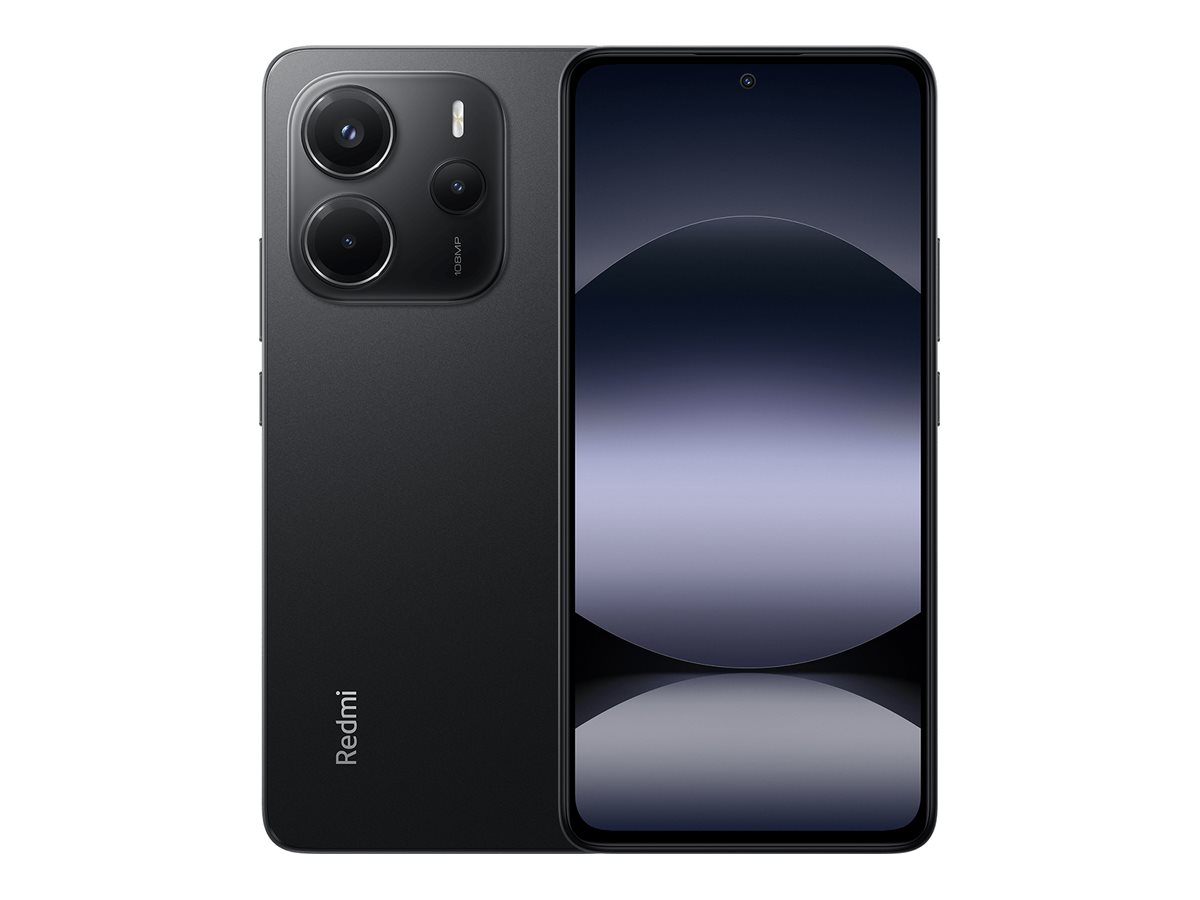 Xiaomi - Redmi - Note 14 - Midnight Black - 6.67 " - AMOLED - 2400 x 1080 pixels - Mediatek - Internal RAM 8 GB - 256 GB - Dual SIM - 4G - Main camera resolution 108+2+2 MP - Secondary camera resolution 20 MP - 5500 mAh