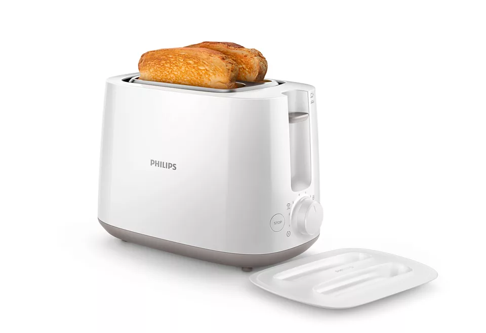 Philips - Toaster - HD2582/00 - Power 760 - 900 W - Number of slots 2 - Housing material Plastic - White