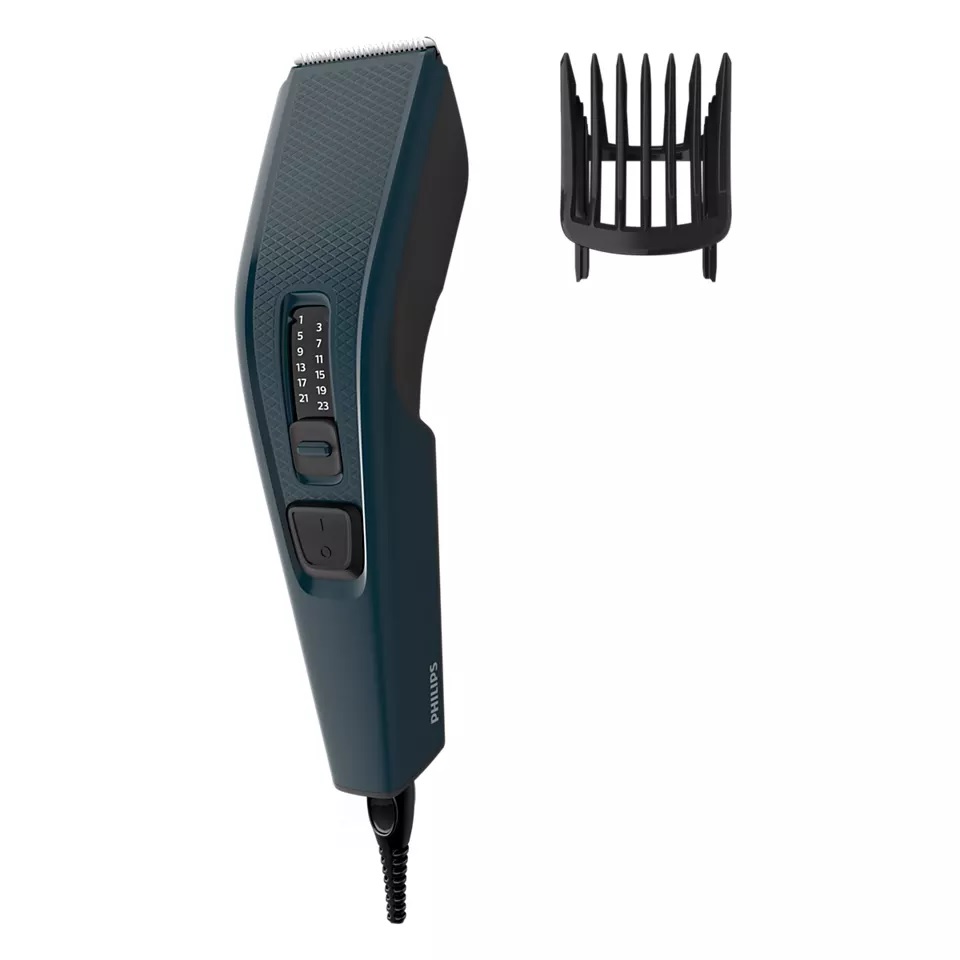 Philips - Hair clipper - HC3505/15 - Corded - Number of length steps 13 - Step precise 2 mm - Black/Blue
