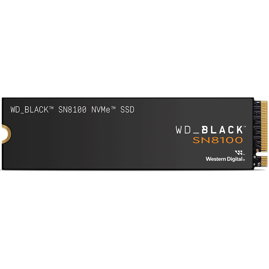 SSD POWERED BY SANDISK WD Black SN8100 4TB M.2 2280 PCIe Gen5 x4 NVMe, Read/Write: 14900/14000 MBps, IOPS 2300K/2400K, TBW: 2400