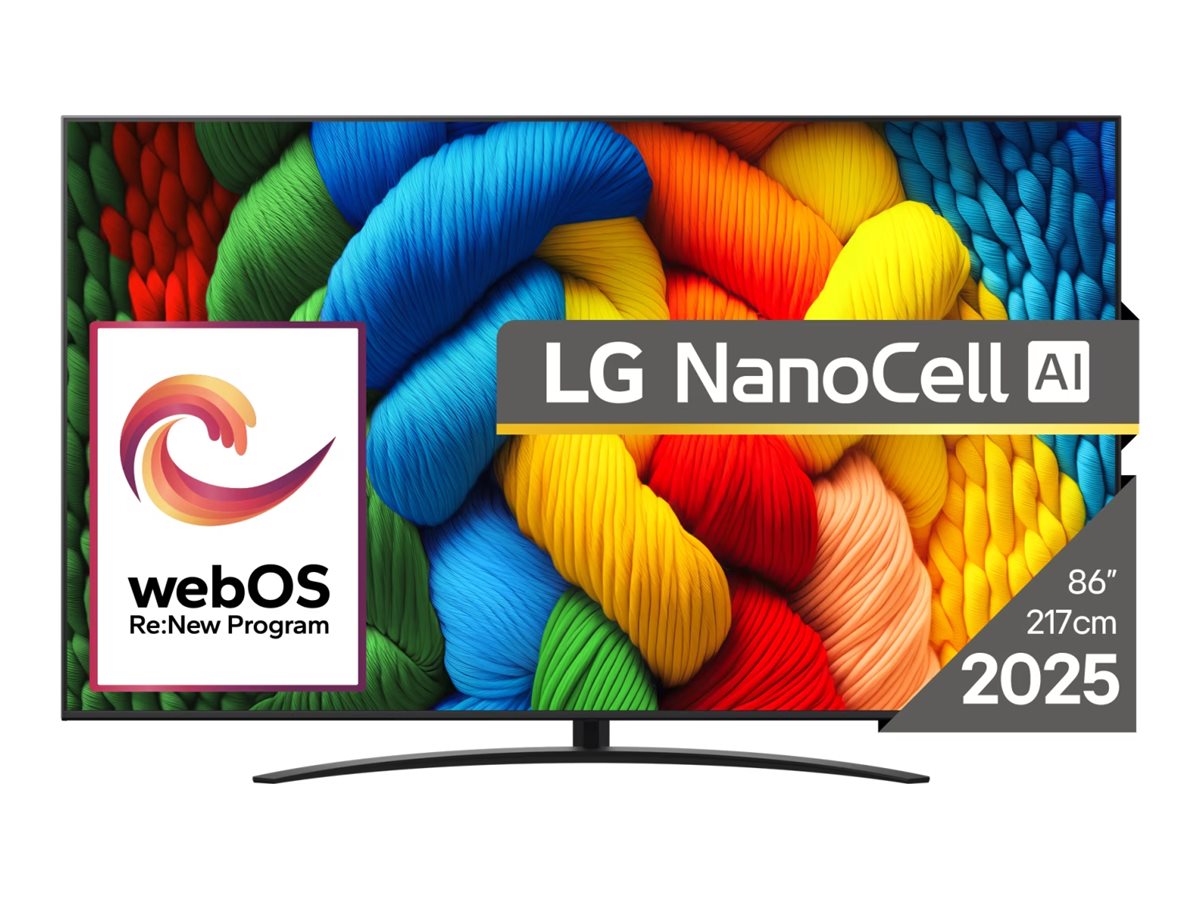 LG TV - 86NANO81A3A - 86 - Smart TV - webOS 25 - 4K UHD
