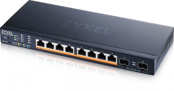 ZYXEL XMG1915-10EP, 8-PORT 2.5GBE, 2 SFP+, 8 X POE++ 130W SMART SWITCH, HYBRID MODE, STANDALONE OR NEBULAFLEX CLOUD