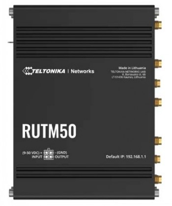 TELTONIKA RUTM50 IOT ROUTER DUAL SIM 5G 5X10/100/1000 RJ45 AC WIFI, FCC ONLY