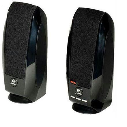 Logitech - LGT-S150 - Total RMS power: 1.2 watts RMS (0.6 watts per satellite) ; W - Black - 2.0 Stereo Speakers