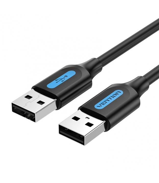 CABLE USB2.0 MALE TO MALE/1.5M BLACK COJBG VENTION