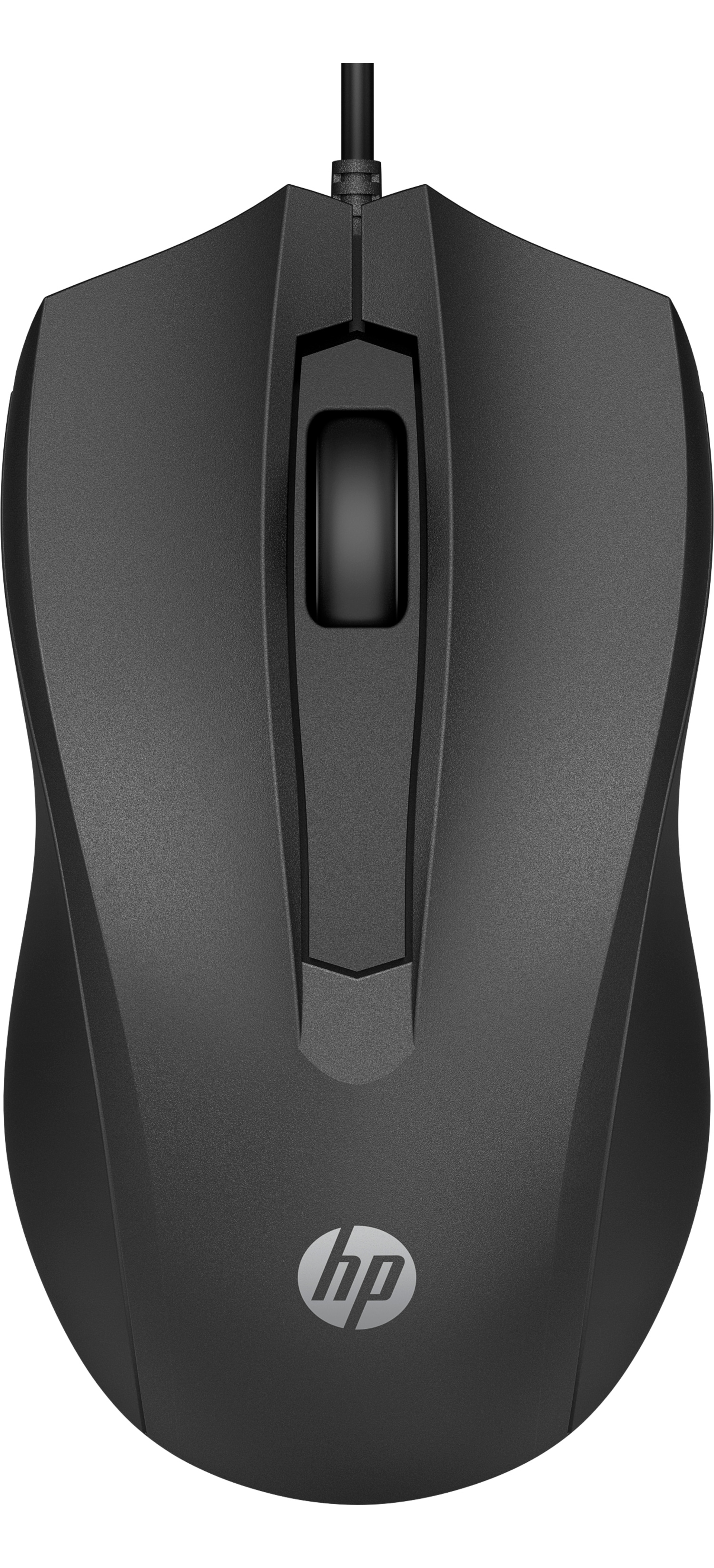 HP 100 USB Wired Mouse - Black