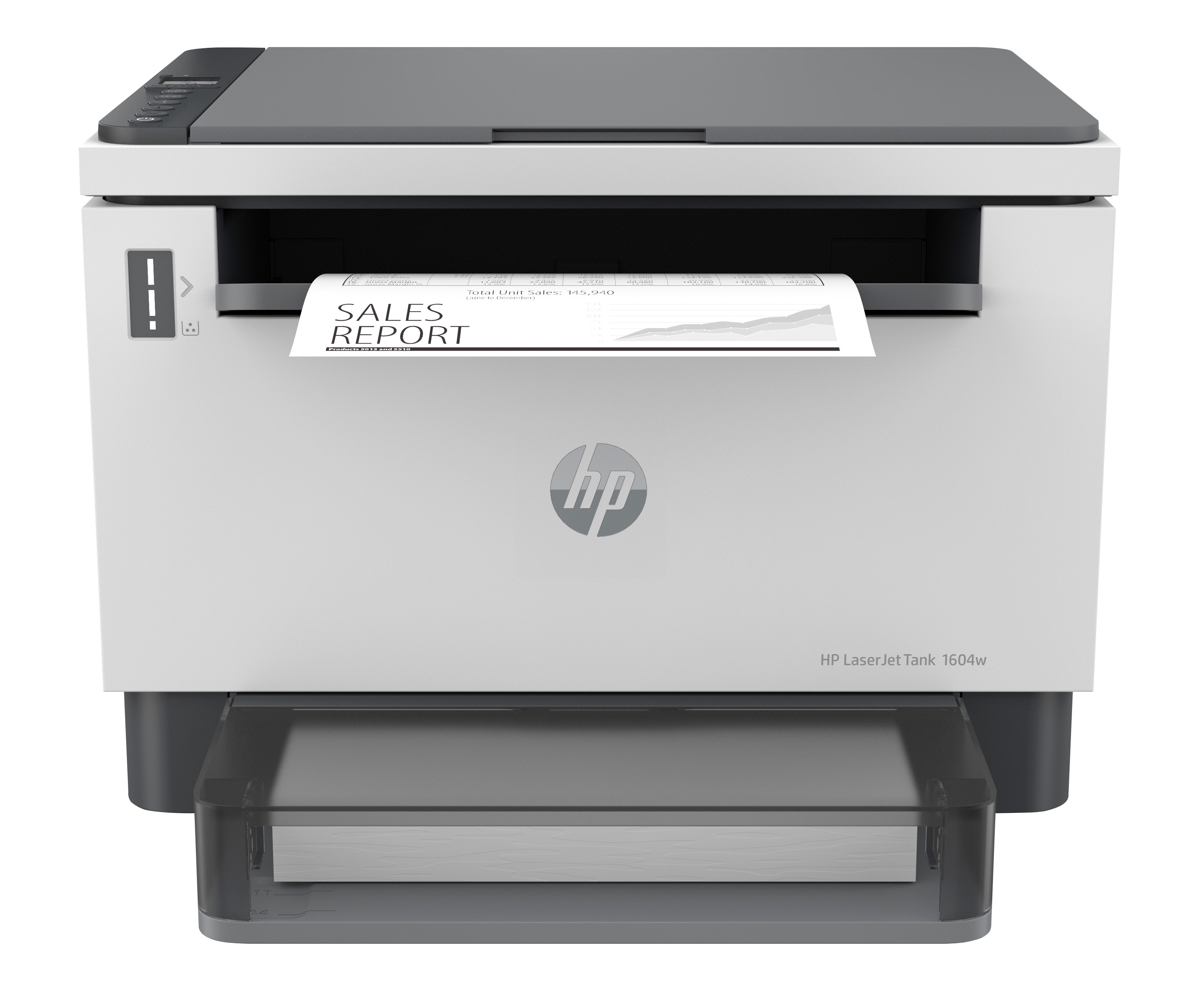 HP LaserJet Tank 1604w AIO All-in-One Printer - A4 Mono Laser, Print/Copy/Scan, Wifi, 23ppm, 250-2500 pages per month (replaces Neverstop)
