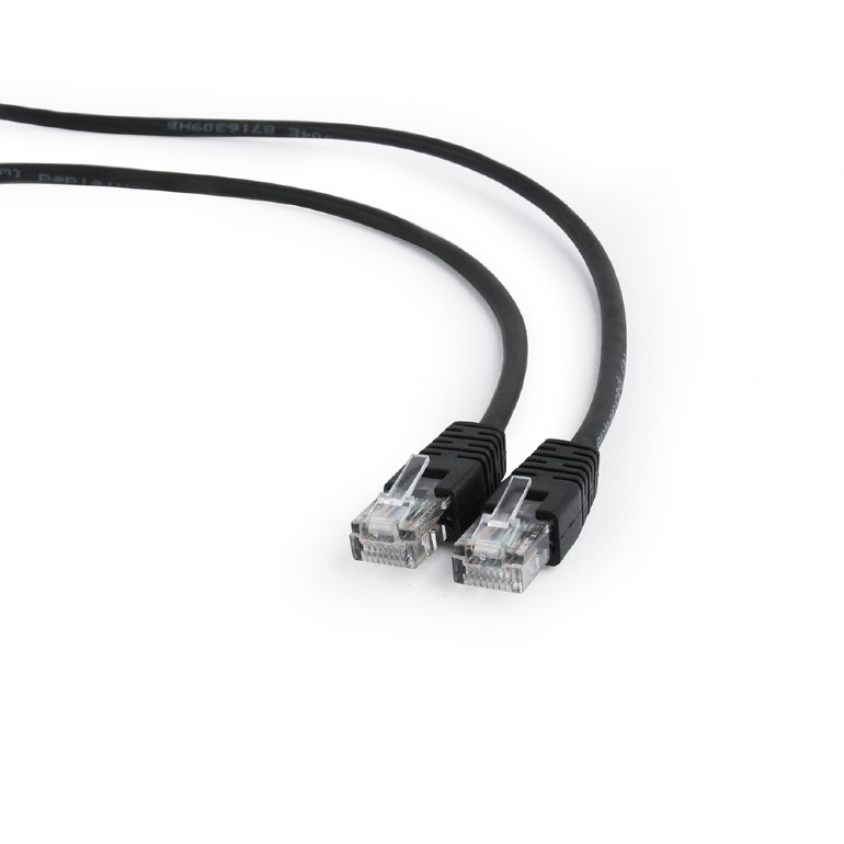 Cablexpert - PP12-2M cable - Black RJ-45 - RJ-45
