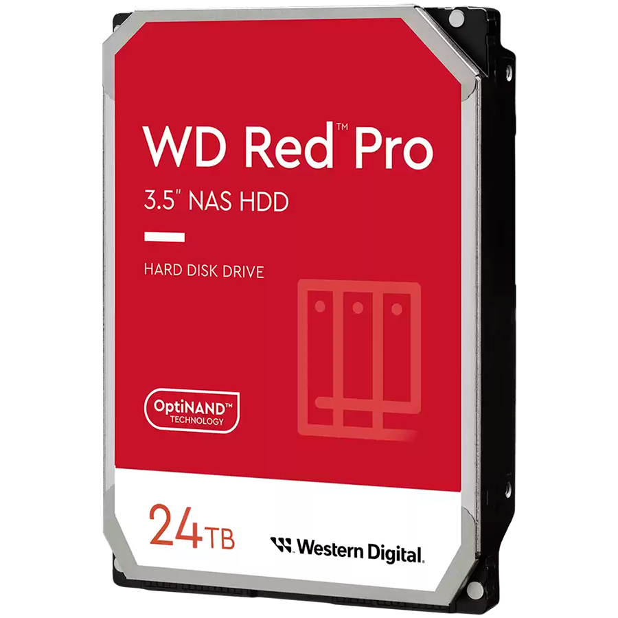 HDD NAS WD Red Pro (3.5'', 24TB, 512MB, 7200 RPM, SATA 6 Gb/s)