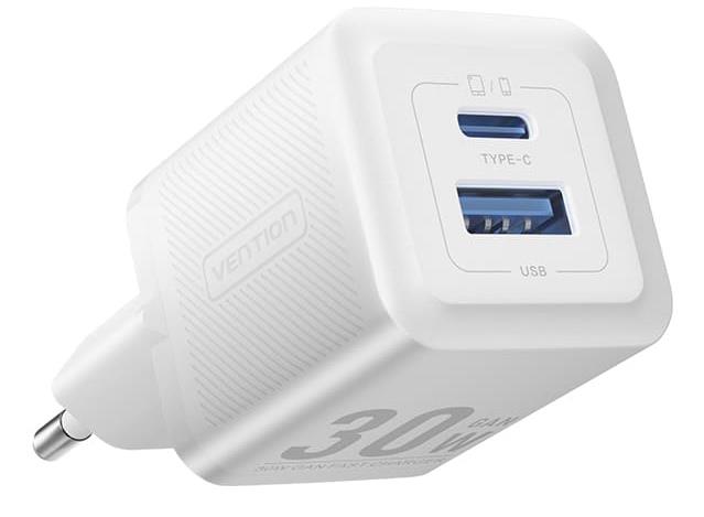 MOBILE CHARGER WALL 30W USB/2P WHITE FEQW0-EU VENTION
