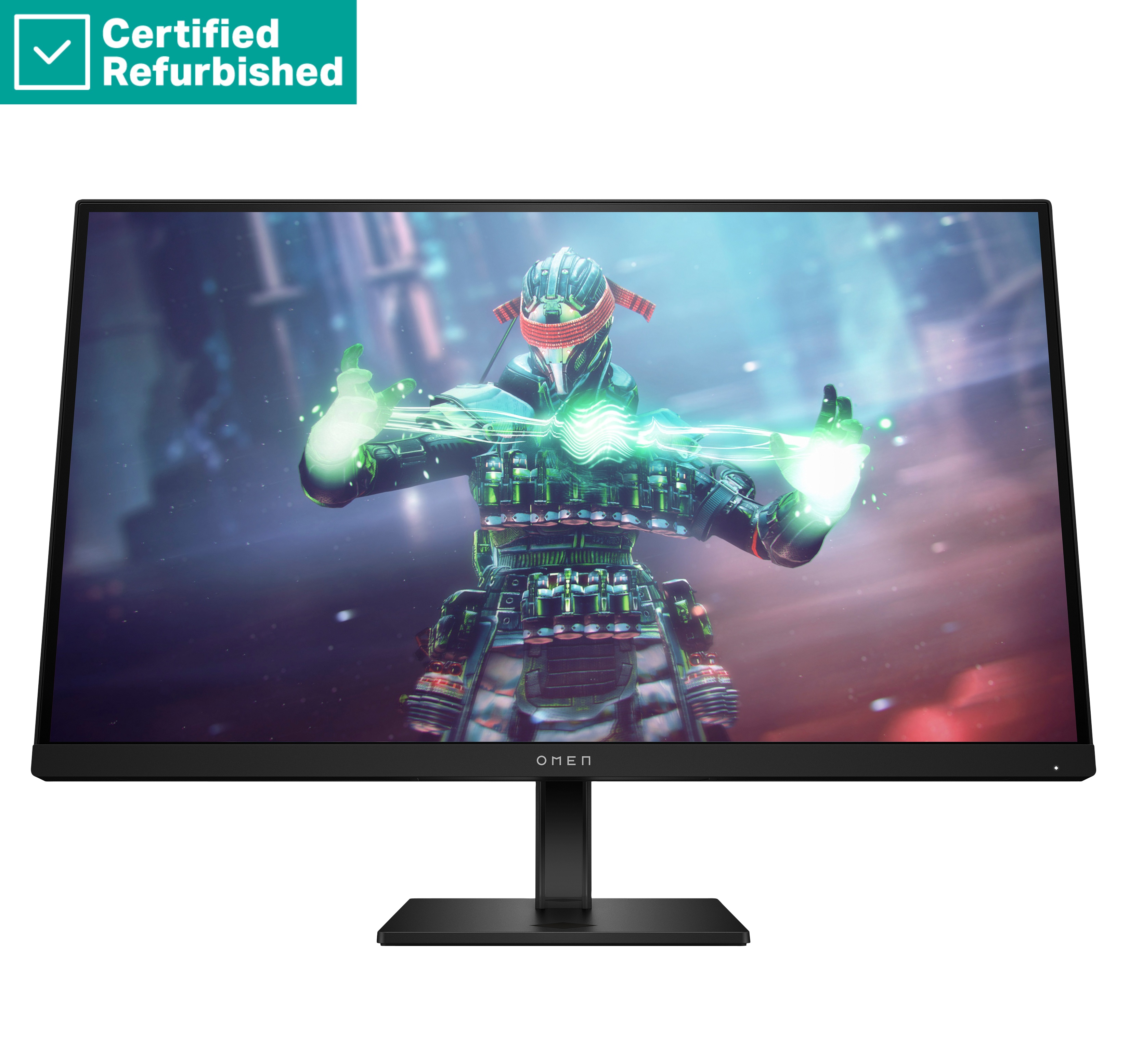 RENEW SILVER OMEN by HP 27k UHD Gaming Monitor - 27" 3840x2160 UHD 400-nit 144 Hz AG, IPS, USB-C/2x HDMI/DisplayPort, 2x USB-A, speakers, height adjustable/tilt/pivot, 1 years