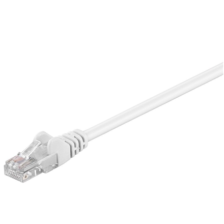 Goobay - CAT 5e patch cable, U/UTP - White RJ45 male (8P8C) - RJ45 male (8P8C)
