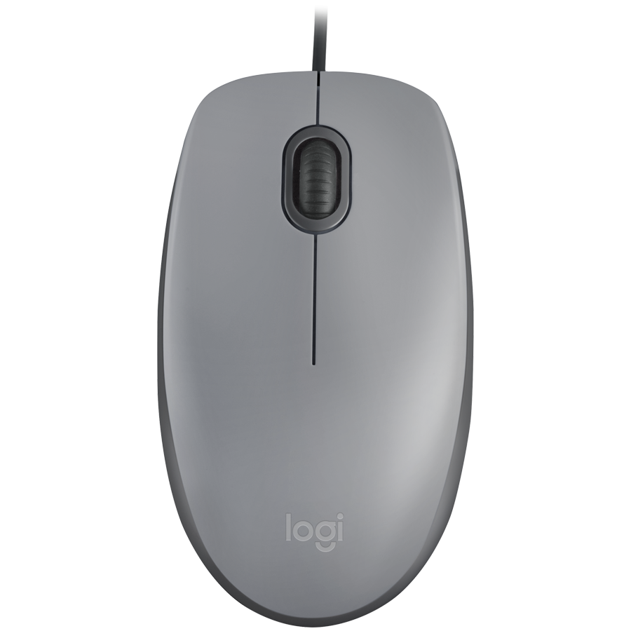 LOGITECH M110 Silent - MID GRAY - USB - EMEA-808 - AKOYA HANGTAB BOX M110S