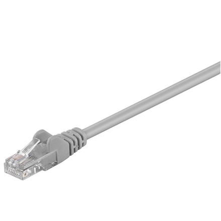Goobay - CAT 5e patch cable, U/UTP - Grey RJ45 male (8P8C) - RJ45 male (8P8C)