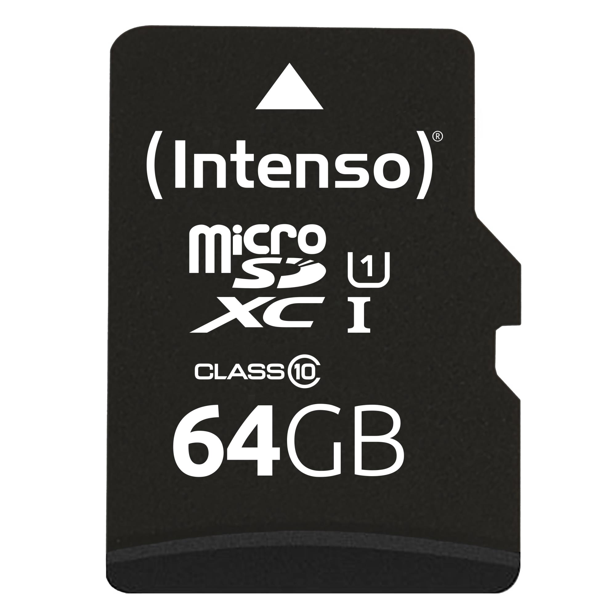 MEMORY MICRO SDXC 64GB UHS-I/W/ADAPTER 3423490 INTENSO