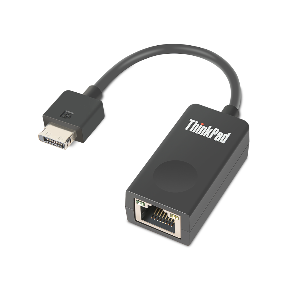 Lenovo - 0.08 m - Black - Ethernet Extension Adapter Gen 2