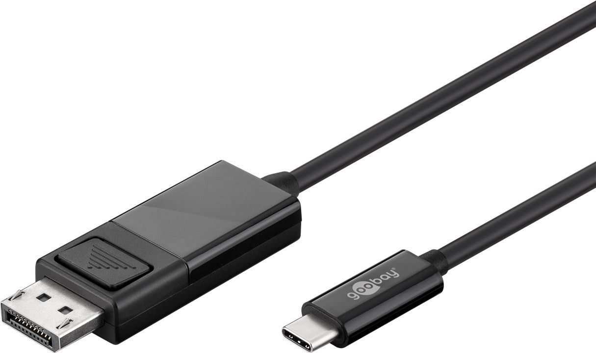 Goobay - USB-C- DisplayPort adapter cable (4k 60 Hz) - 79295 - USB-C male - DisplayPort male - USB-C to DP - 1.2 m