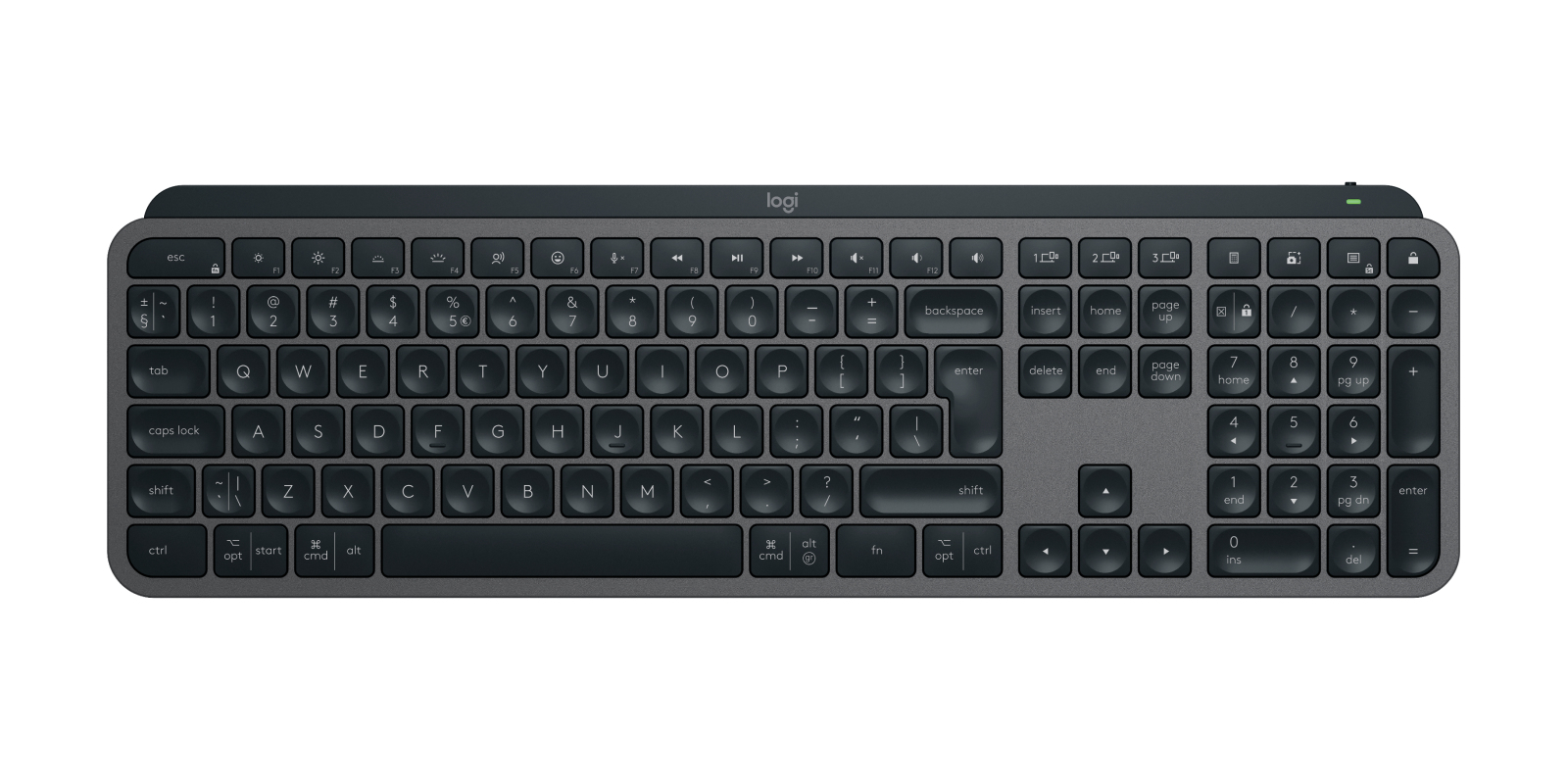 LOGITECH MX Keys Bluetooth Combo  Gen 2 - GRAPHITE - US INT'L - B2B