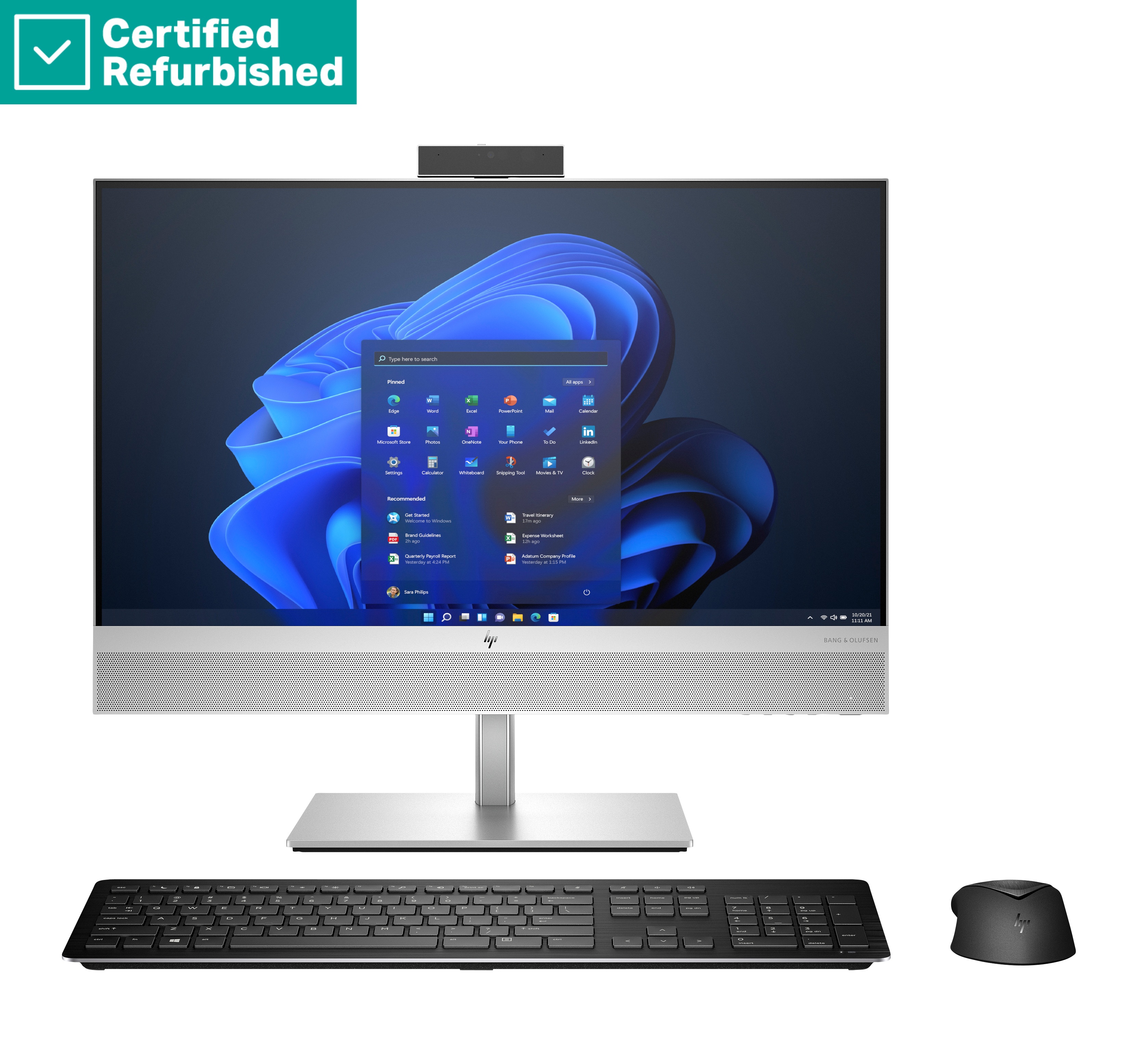 RENEW SILVER HP Elite 840 G9 AIO All-In-One 24 - i5-14500, 16GB, 512GB SSD, 23.8 FHD Touch AG, Height Adjustable, Win 11 Pro, 1 years