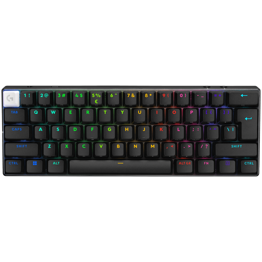 LOGITECH PRO X 60 LIGHTSPEED Wireless Gaming Keyboard (Tactile) - BLACK - PAN - 2.4GHZ/BT - EMEA28i-935 - TACTILE SWITCH