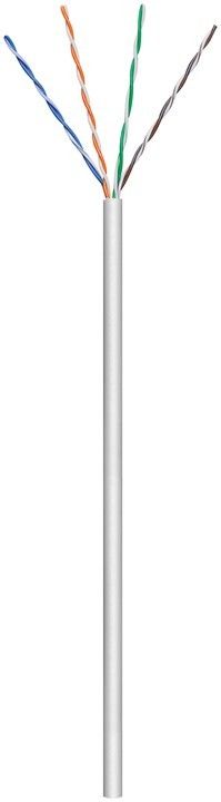 Goobay - 93885 - CAT 6 network cable, U/UTP, grey, 305 m