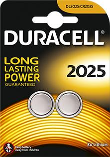 Duracell - Button Cells - DL2025 - Lithium - 2 pc(s)