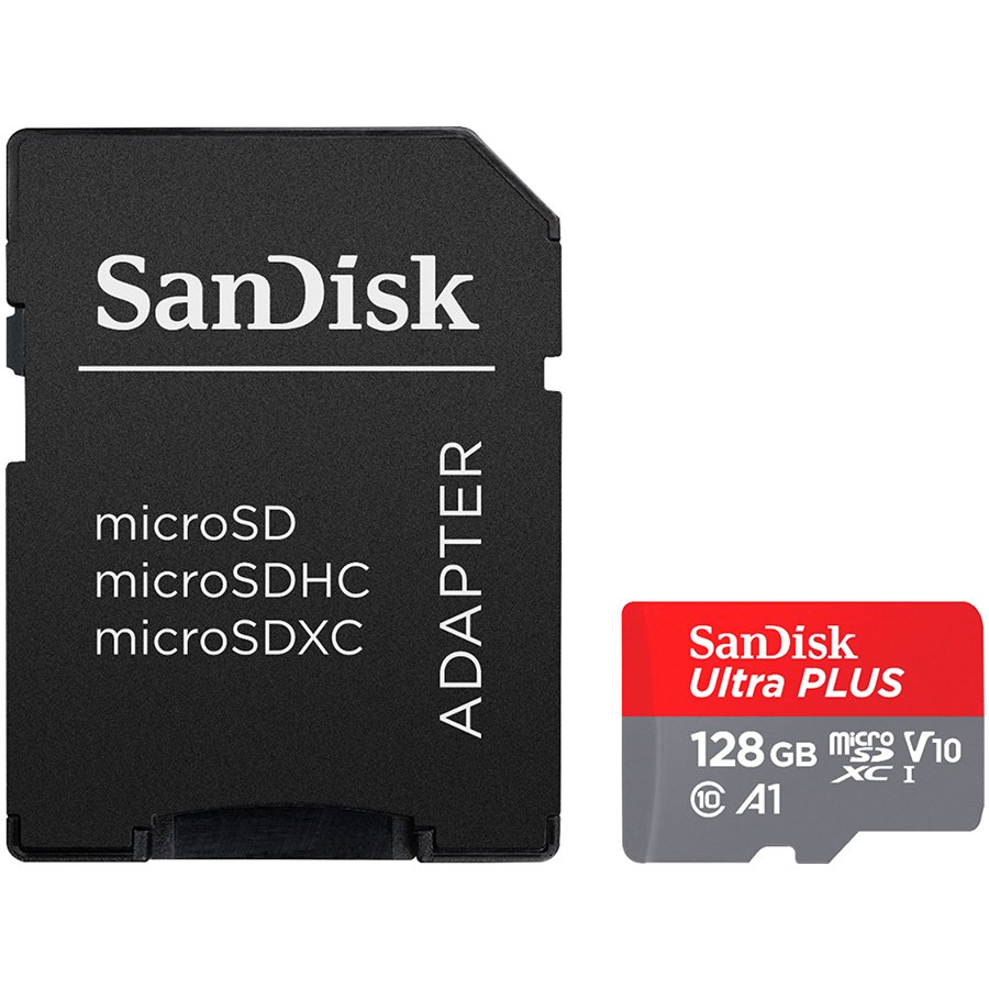 SANDISK High Endurance microSDXC 128GB + SD Adapter - for dash cams & home monitoring, up to 10,000 Hours, Full HD / 4K videos, up to 100/40 MB/s Read/Write speeds, C10, U3, V30