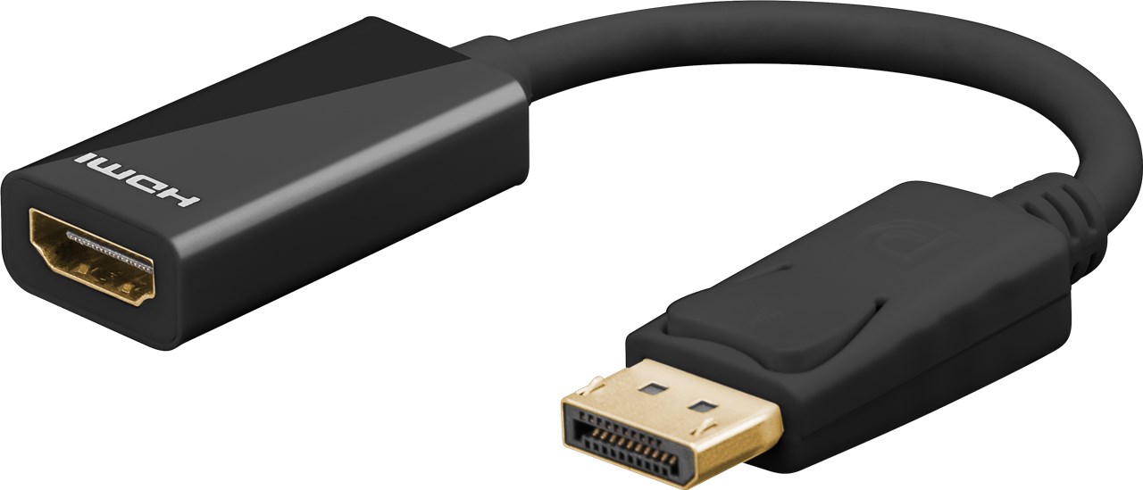 Goobay - DisplayPort/HDMI Adapter Cable - 67881 - DisplayPort Male - HDMI Female - 0.1 m