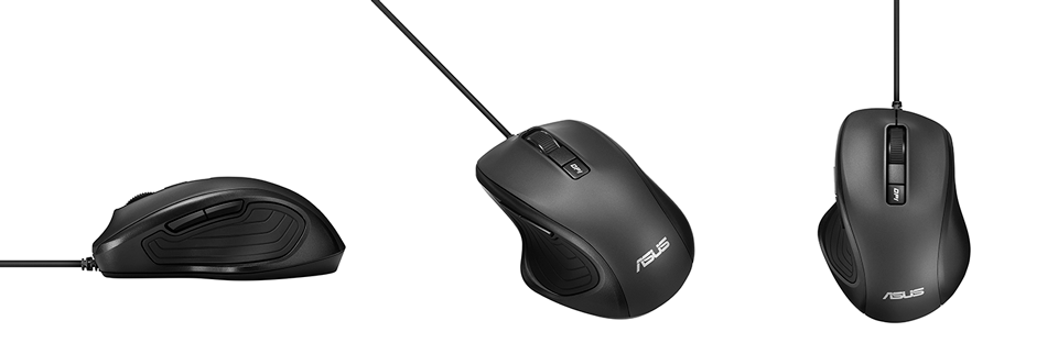 Asus - Ergonomic Mouse - UX300 PRO - Wired optical - Wired optical mouse - USB 2.0 - Black