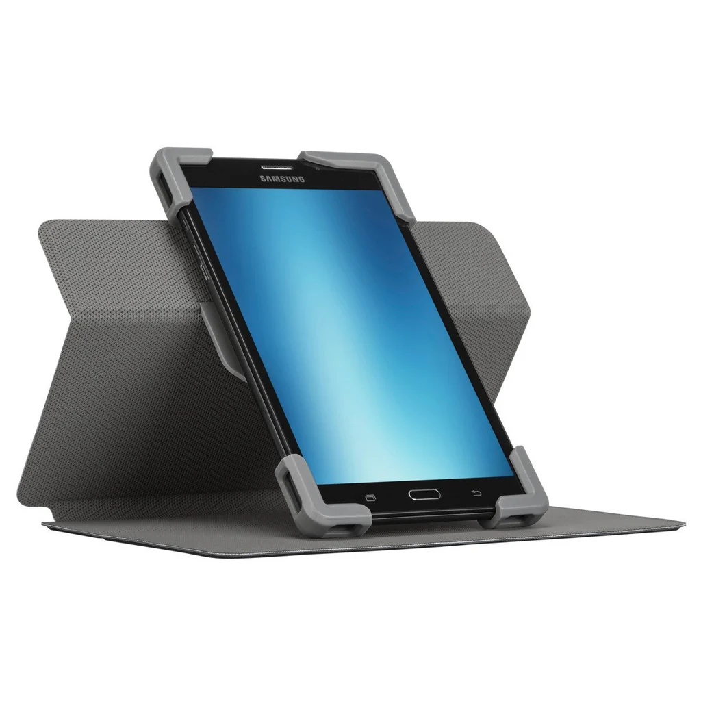 Targus - Safe Fit™ Universal 360° Rotating Tablet Case - 7-8.5 " - Folio Case - Black