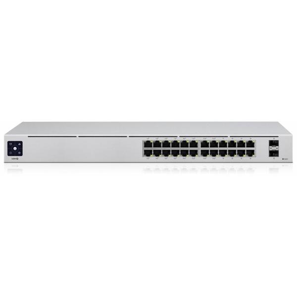 Ubiquiti - Unifi Switch - USW-PRO-24-POE - Managed L3 - Desktop - Gigabit Ethernet (copper) ports quantity 24 - SFP+ ports quantity 2 - PoE+ ports quantity 24 - Power supply type AC/DC, Internal, 450W