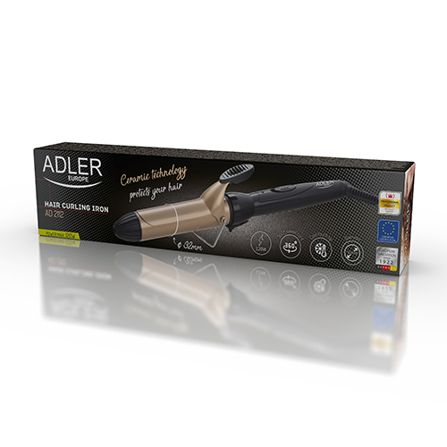 Adler - Hair Curler - AD 2112 - Ceramic heating system - Barrel diameter 32 mm - 55 W - Black