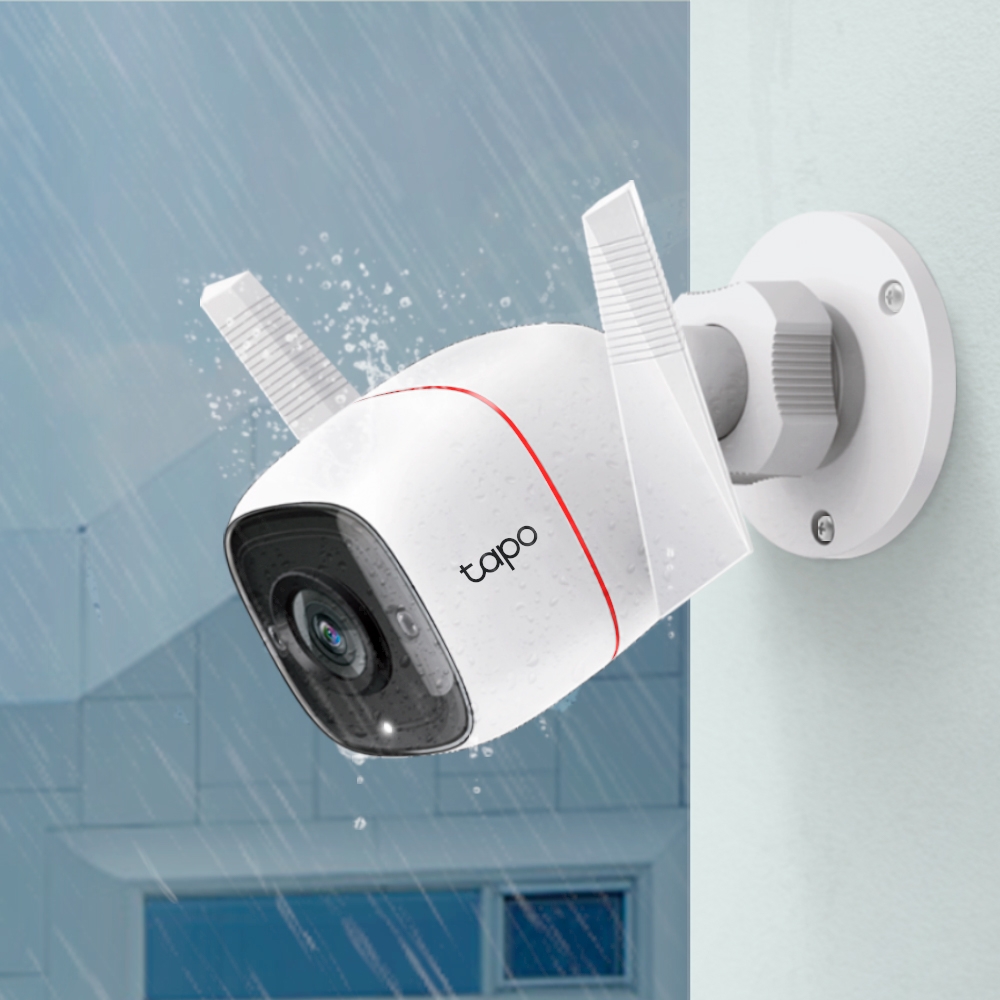 TP-LINK - Outdoor Security Wi-Fi Camera - C310 - 24 month(s) - Bullet - 3 MP - 3.89 mm - IP66 - H.264 - MicroSD