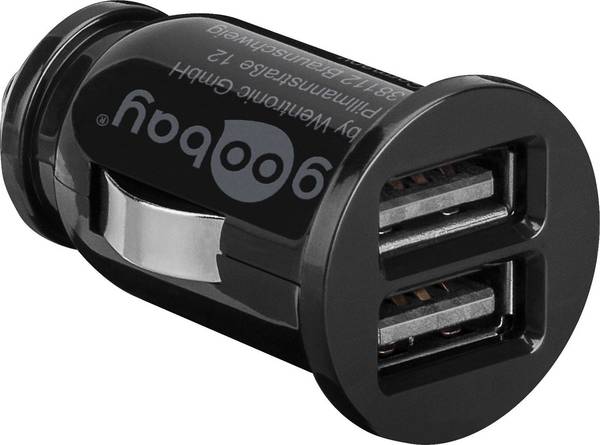 Goobay - Dual USB car charger - 58912 - USB Mini Car Charger