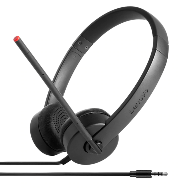 Lenovo - Essential Stereo Analog Headset - Essential Stereo - Yes - 3.5 mm