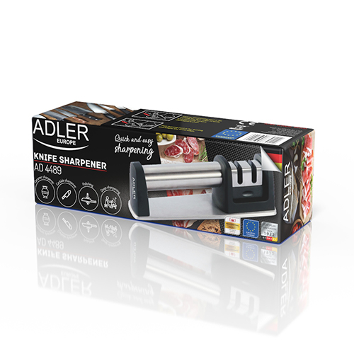 Adler - Knife sharpener - AD 4489 - Manual - Black/Stainless steel - 2