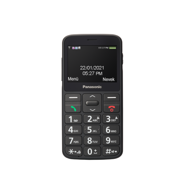 Panasonic - KX-TU160 - Easy Use Mobile Phone - TFT-LCD - USB version USB-C - Built-in camera - Main camera resolution 0.3 MP - Black - 69.2 g