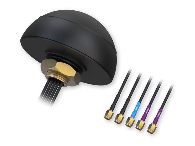 Teltonika - Combo Mimo Mobile/GNSS/Wi-Fi Roof SMA Antenna - PR1KCO28 - Screw mounted - 1575.42-1610 GHz - Antenna connector type SMA Male