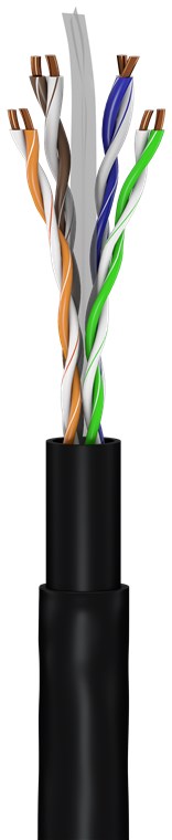 Goobay - CAT 6 Outdoor-patch cable, U/UTP - 94393 - Black RJ45 male (8P8C) - RJ45 male (8P8C)