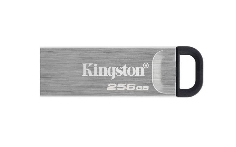 Kingston - USB Flash Drive - DataTraveler Kyson - 256 GB - Type-A USB 3.2 Gen 1 - Silver