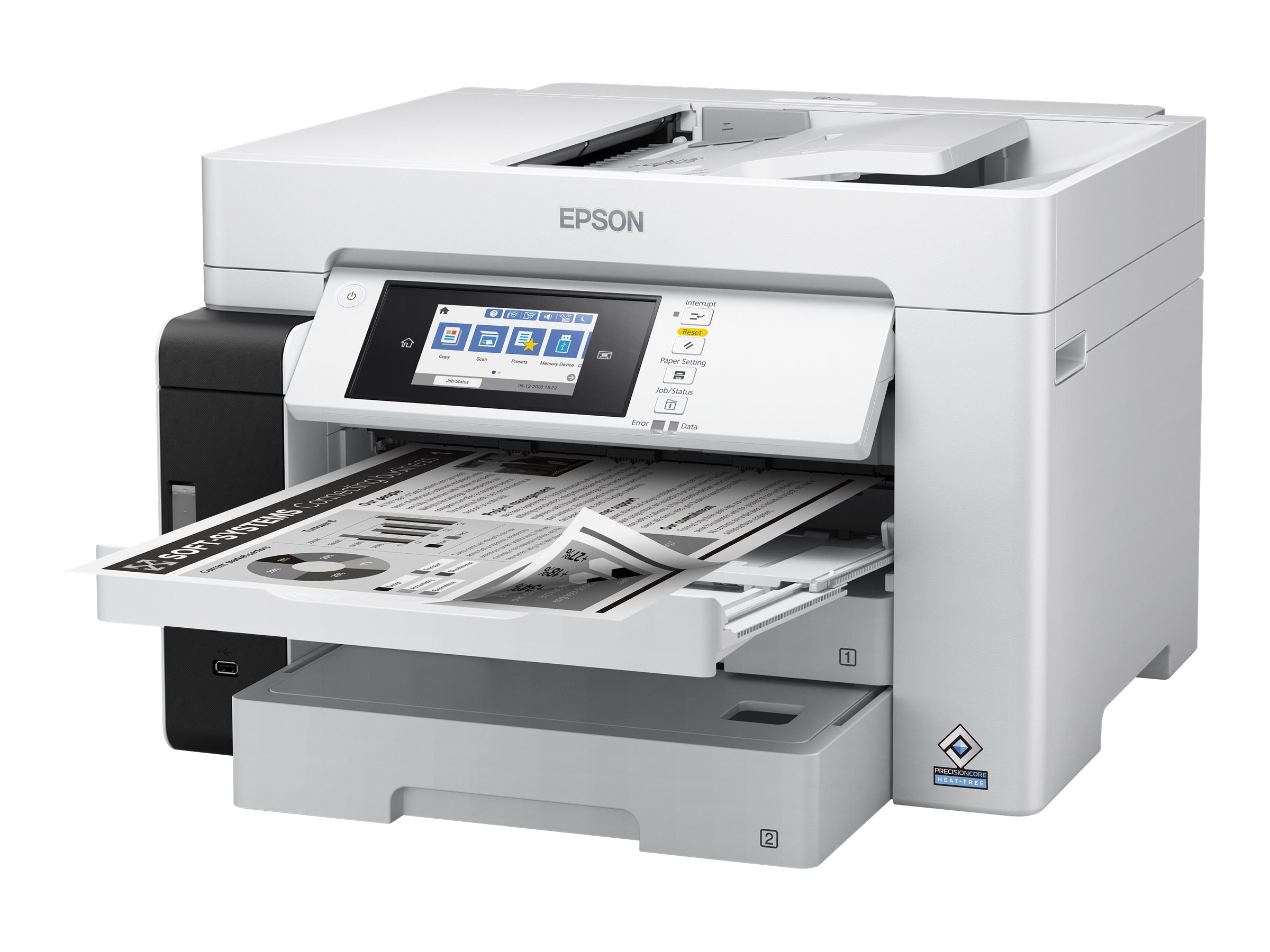 Epson - Multifunctional printer - EcoTank M15180 - Inkjet - Mono - 3-in-1 - Wi-Fi - Black and white